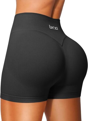 BRXL Workout Shorts Women 2.5"/ 3.6" Scrunch Butt Biker Shorts Tummy Control Seamless High Waisted Gym Shorts in Saudi Arabia