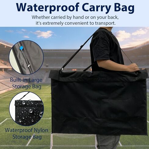 35" x 24" Magnetic Soccer Coaching Whiteboard, Double-Sided Soccer Whiteboard, Large Waterproof Soccer Tactics Board with Marker Pen, Eraser, Bag Deal for Coaches, Soccer Fans, Youth Soccer Teams in Saudi Arabia