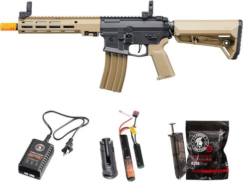 بندقية Lancer التكتيكية Gen 2 Stalker SBR 10 بوصة M4 AEG بندقية Airsoft (البطارية والشاحن متضمنة) in Kuwait