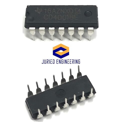 بوابة CD4001BE IC CMOS رباعية المدخلات NOR (عبوة من 10 قطع) in Saudi Arabia