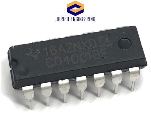 بوابة CD4001BE IC CMOS رباعية المدخلات NOR (عبوة من 10 قطع) in Saudi Arabia