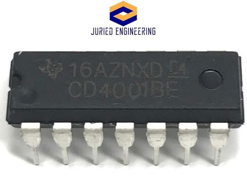 بوابة CD4001BE IC CMOS رباعية المدخلات NOR (عبوة من 10 قطع) in Saudi Arabia