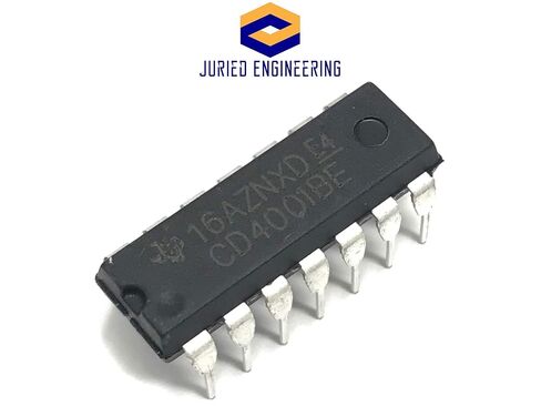 بوابة CD4001BE IC CMOS رباعية المدخلات NOR (عبوة من 10 قطع) in Saudi Arabia