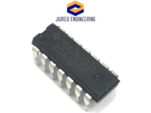 بوابة CD4001BE IC CMOS رباعية المدخلات NOR (عبوة من 10 قطع) in Saudi Arabia