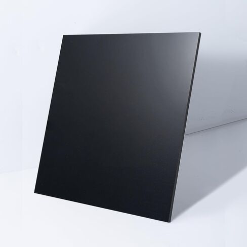 لوح بلاستيكي أسود من البولي إيثيلين عالي الكثافة HDPE بسمك 1/4، 12 × 12 بوصة، 3 قطع in Kuwait