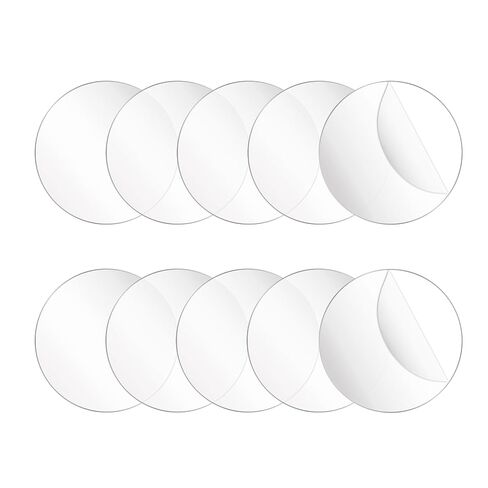 10 Pcs Clear Acrylic Circle Sheets 4 Inch Acrylic Circle Blanks Round Panel Transparent Disc Ornaments for Cake Holders Coasters Picture Frame Painting DIY Crafts in Saudi Arabia