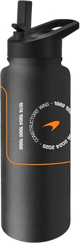 Logo Brands McLaren Formula 1 Team Constructors' Champions 34 oz Quencher Bottle Durable Powder Coat Finish – Officially Licensed Formula 1 Tumbler – Keeps Drinks Cold or Hot for Hours in Saudi Arabia