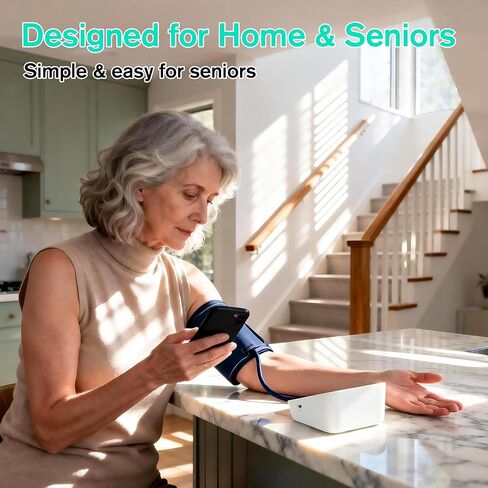 P PANACARE Upper Arm Blood Pressure Monitor – Large LCD Display BP Machine, 2-User 240 Memory, Irregular Heartbeat Detection, Wide Cuff 8.7"-20.5", Type-C Power in Kuwait