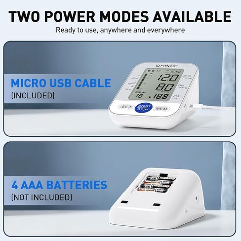 Blood Pressure Monitor, Upper Arm Blood Pressure Monitors for Home Use, Automatic Digital BP Machine, Adjustable Blood Pressure Cuff, High BP Monitor for 2 Users, Large LCD Display, Storage Bag in Saudi Arabia