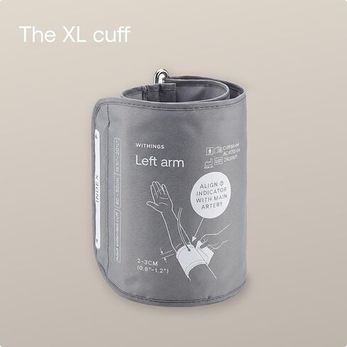 XL Blood Pressure Cuff 15.8-20.5 inches (40-52 cm) for Withings BPM Vision: Wi-Fi Smart Blood Pressure Monitor in Kuwait