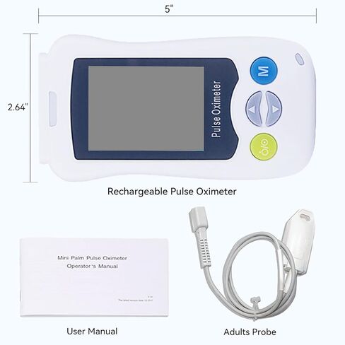 مقياس التأكسج النبضي المستمر بطرف الإصبع، دقة طبية من الدرجة الطبية، قراءة سريعة، معدل نبض SpO2، جهاز مراقبة تشبع الأكسجين في الدم، محمول 500 تخزين بيانات طوال الليل، جهاز قياس التأكسج النبضي مع إنذار قابل للتعديل in Kuwait