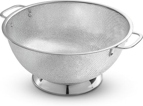 Bellemain Colander for Kitchen – 5 Qt Stainless Steel Strainer with Handle - 18/8 Pasta Strainer Bowl for Pasta, Spaghetti, Vegetables, Fruit, and Pot Draining - Stainless Steel Colander in Saudi Arabia