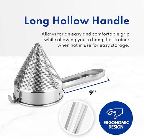 New Star Foodservice 34196 18/8 Stainless Steel China Cap Strainer, 7-Inch, Coarse Mesh in Saudi Arabia