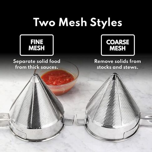 New Star Foodservice 34196 18/8 Stainless Steel China Cap Strainer, 7-Inch, Coarse Mesh in Saudi Arabia