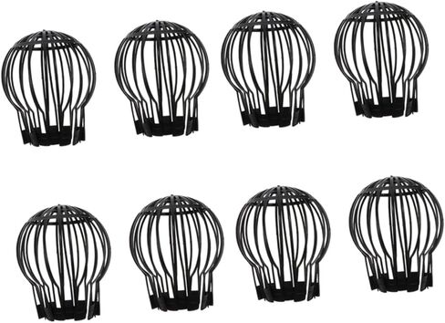 Veemoon 8pcs Drainage Basket Strainer Leaf Filter Gutter Guard Kitchen Drain Cover Channel Drain Roof Blocking Covers in Saudi Arabia