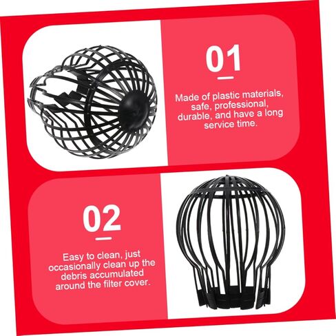 Veemoon 8pcs Drainage Basket Strainer Leaf Filter Gutter Guard Kitchen Drain Cover Channel Drain Roof Blocking Covers in Saudi Arabia