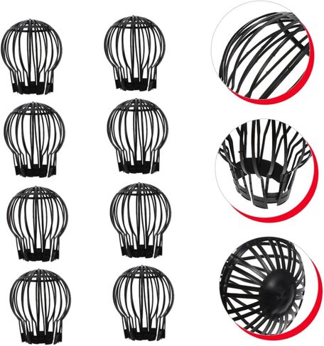 Veemoon 8pcs Drainage Basket Strainer Leaf Filter Gutter Guard Kitchen Drain Cover Channel Drain Roof Blocking Covers in Saudi Arabia