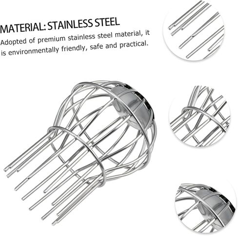 STOBOK 1pc Stainless Steel Drain Basket Strainer Leaf Filter Fine Mesh Gutter Cover Sink Catcher in Saudi Arabia