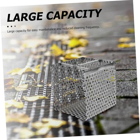 Large Capacity Drain Rack Strainer Food Strainer for Sink Gutter Stainless Steel Drain Filtering Basket in Saudi Arabia