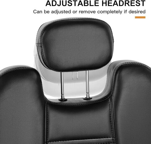 Artist hand Barbers Chairs, Heavy Duty Hydraulic Reclining Salon Chair Spa Furniture Reclining Extra Wider Seat Beauty Hair Salon Equipment(Black) in Kuwait