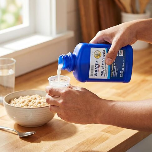 Milk of Magnesia Liquid 1200 mg – 26 fl oz Saline Laxative, Magnesium Hydroxide Original Flavor, Liquid Laxative for Adults and Children 6+, Low Sodium (Pack of 2) in Saudi Arabia