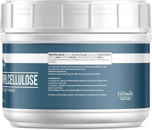 Earthborn Elements Methylcellulose (12 oz), No Emulsifiers Or Additives, Food Grade in Saudi Arabia