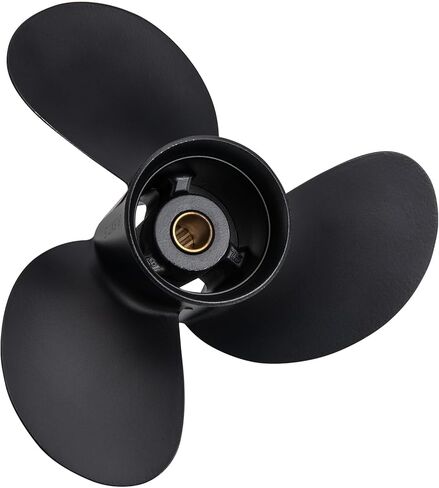 مروحة قارب خارجية من الألومنيوم مقاس 8.5 × 7.5 لمحركات Tohatsu & Mercury 8-9.9HP، 12 سنًا، 3B2B64515-1، متوافقة مع Tohatsu & Mercury 8HP 9.9HP، RH in Kuwait