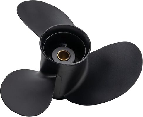 مروحة قارب خارجية من الألومنيوم مقاس 8.5 × 7.5 لمحركات Tohatsu & Mercury 8-9.9HP، 12 سنًا، 3B2B64515-1، متوافقة مع Tohatsu & Mercury 8HP 9.9HP، RH in Kuwait
