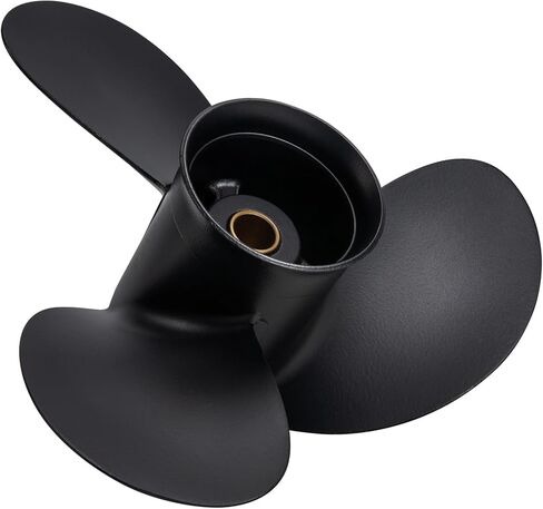 مروحة قارب خارجية من الألومنيوم مقاس 8.5 × 7.5 لمحركات Tohatsu & Mercury 8-9.9HP، 12 سنًا، 3B2B64515-1، متوافقة مع Tohatsu & Mercury 8HP 9.9HP، RH in Kuwait