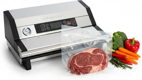 Avid Armor Vacuum Sealer A420XL – 16" Wide Seal Bar for Wider Bags, Fits 50 ft Rolls, Seals Multiple Quart Bags, Food Saver for Kitchen Storage, Sous Vide, Marinating in Kuwait