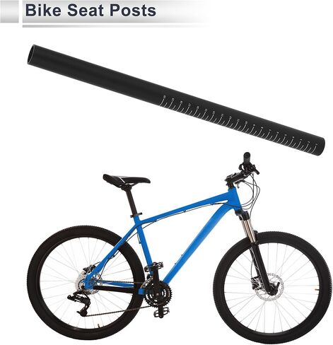 1 Pcs Universal Bike Seat Posts Lightweight 22.2x350mmBike Saddle Post Seat Tube Matte Black Carbon Fiber in Saudi Arabia