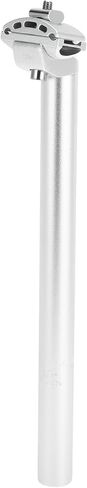 Bike Seat Post 27.2x350mm Bike Saddle Post Seat Tube Aluminum Alloy Silver Tone Adjustable Angle in Saudi Arabia