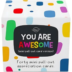 Dessie Awesome Cards - 40 Unique Mini Encouragement Cards w/Inspirational Messages. Employee Appreciation Gifts. Teacher Appreciation Gifts in Bulk. Positive Affirmation Cards. in Kuwait