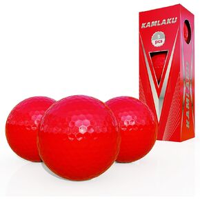 Blank Colored Golf Balls No Logo No Markings High Visibility Easy to Find 2-Piece Distance Golf Balls for Practice Long Distance and High Launch Performance 3 Pcs/12 Pcs in Saudi Arabia