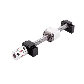 Linear Motion Ball Screw Machine Parts Ball Screw Double Nut DFU2005 EKEF12 Ball Screw Set Length 150mm-1000mm End Processing Coupler Nut for Stepper Servo Motor(850mm) in Kuwait