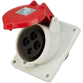 4-core 32A waterproof industrial light and dark socket CEE connector 6818TYP283(Concealed inclined socket) in Kuwait