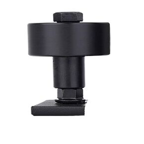 أسود باب الحظيرة دليل الطابق انزلاق الباب الشرائح القضبان 8 خيارات الإعداد DIY بها بنفسك باب الحظيرة قابل للتعديل الطابق دليل الأسطوانة in Kuwait