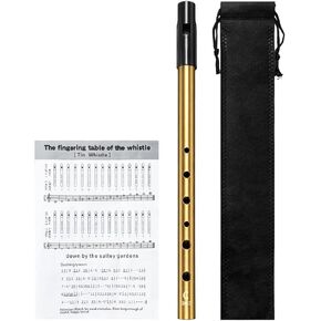 Irish Tin Whistle Key of C Made from Gold Wind Type Sound Penny Whistle (1 Pack) in Kuwait