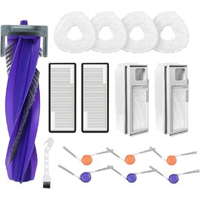 قطع غيار للمكنسة الكهربائية الروبوتية Narwal Freo Pro 16 قطعة ملحقات 1 فرشاة دوارة رئيسية 2 أكياس غبار 2 مرشحات 4 وسادات ممسحة 6 فرشاة جانبية 1 أداة نظيفة in Kuwait