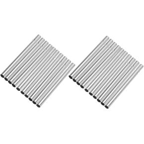20Pcs Aluminum Wind Chime Tubes DIY Kit, 6Mm Diameter X 90Mm Length Hollow Tubes, Wind Chime Accessories for Outdoor Garden and Patio Decoration in Saudi Arabia