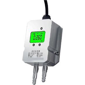 Differential Pressure Transmitter Wind Pressure Transmitter Pipeline Micro Differential Pressure Gauge Negative Pressure Fan Furnace Digital Display Differential Pressure Sensor(0-100pa) in Kuwait