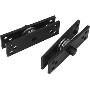 Jeffergarden Hidden Door Pivot Hinge, Stainless Steel, 360° Rotation Heavy Duty, Supports Up to 220lbs for Bookcase and Wooden Doors in Kuwait