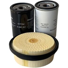 طقم الفلتر 6.4334.1 فاصل الزيت 6.3461.0 فلتر الزيت 6.4212.0 فلتر الهواء، متوافق مع استبدال ضاغط الهواء NIKAOLK in Kuwait