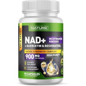 Built by Nature NAD Supplement – NAD+ Supplement with Nicotinamide Riboside 500mg, Quercetin & Trans-Resveratrol – NAD Plus/NR Supplement – NAD Resveratrol Supplement for Women & Men – 90 Capsules in Kuwait