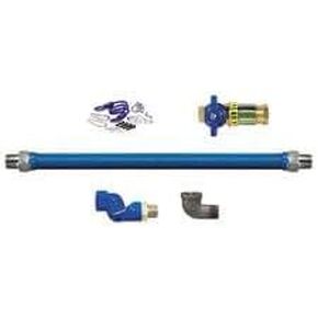 Model 16100BPQSR48 1" ID (1-1/4" OD) Blue Hose Moveable Foodservice Gas Connector + Swivel MAX (48" Length) in Kuwait