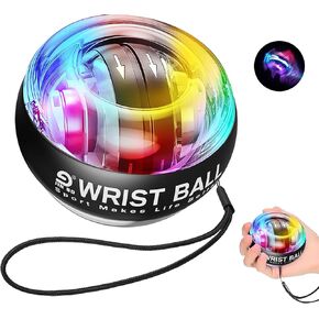 كرة المعصم JIN BD LED كرة جيروسكوبية تعمل تلقائيًا - لعبة مكتبية ومدرب معصم للاعبين والعاملين في المكاتب (تخفف من التعب ومتلازمة النفق الرسغي) in Kuwait