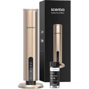 موزع رائحة الفندق اللاسلكي بدون ماء من سينتيا | يشتمل على مزيج زيت ممتاز مصنوع في الولايات المتحدة الأمريكية | التحكم بالتطبيق، لاسلكي | المنزل، المكتب، المنتجع الصحي، العلاج بالروائح | يغطي 1500 قدم مربع | 72 ساعة في شحن واحد | ذهب in Kuwait