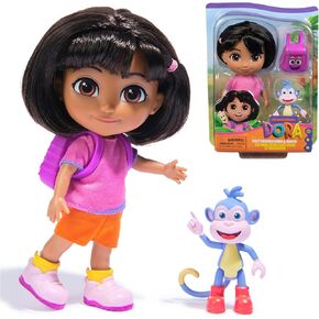 Dora, Best Friends Dora & Boots Set, 6-inch Doll with Clothes, Backpack & Boots Toy Figure, Kids Toys for Girls & Boys Ages 3 and Up in Saudi Arabia