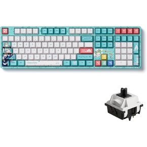 Akko Wireless Gaming Keyboard The Degenerate 5108B Plus Hot-Swappable Tri-Mode Mechanical Keyboard RGB Backlight, Piano Pre Lubed Switch in Kuwait