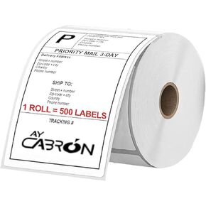 Ay Cabron™ Professional-Grade 4" x 6" Thermal Shipping Labels – Weather-Resistant Adhesive - Barcode & Address Compatible | 500 Labels per Roll - 4" x 6" (100 x 150 mm) - 1 ROLL = 500 Labels in Saudi Arabia
